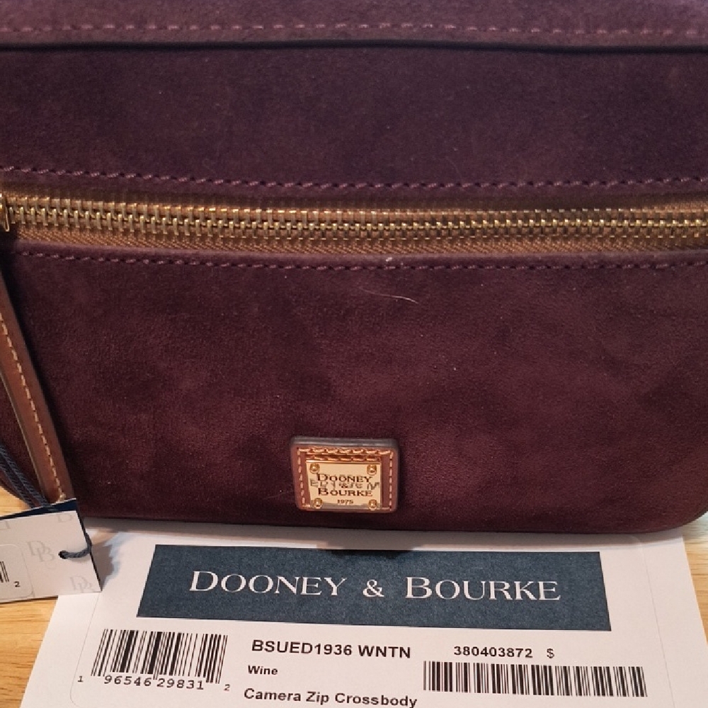 Dooney & Bourke Wine Camera Zip Crossbody
